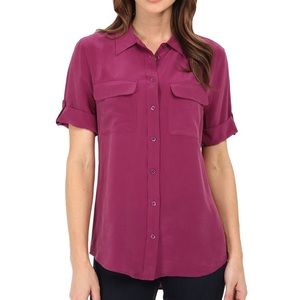Equipment Short Sleeve Slim Signature Shirt